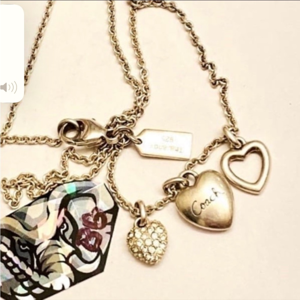 💰SOLD💰Coach 925 Sterling Silver Charm Necklace - Picture 4 of 10